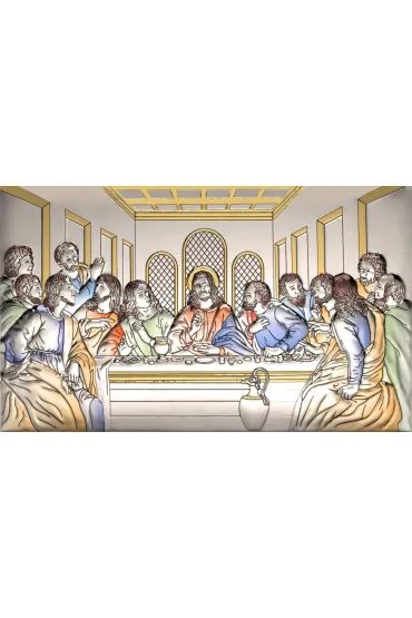 Art Sacrum Obraz srebrny Ostatnia Wieczerza 12/20cm