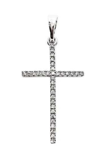 Art Sacrum Zawieszka Krzy�yk z Cyrkoniami 28x16mm