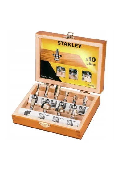 Stanley Frezy zestaw trzpie� 8mm 10 szt.
