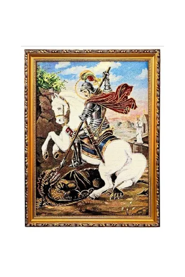 Art Sacrum Obraz Haftowany �w. Jerzy 42/32cm