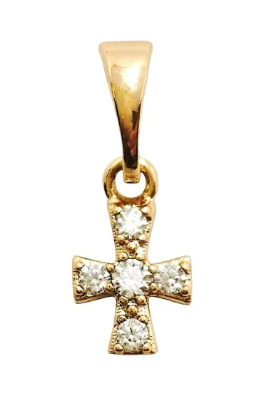 Art Sacrum Zawieszka Krzy�yk z Cyrkoniami 10x6mm