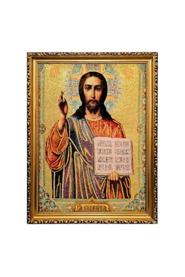 Art Sacrum Obraz Haftowany Chrystus Pantokrator 42/32cm