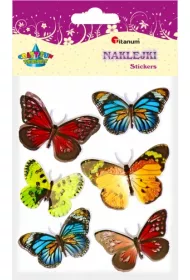 Naklejki foliowe 3D motyle