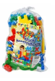 Klocki konstrukcyjne wafle 40 elementów kolorowe CZAKO 025425