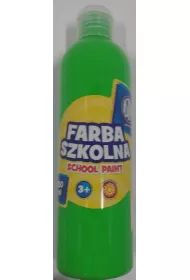 Farba szkolna naturalna tempera fluorescencyjna zielona