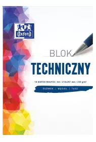 Blok techniczny A4 biały