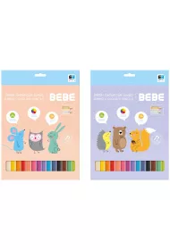 Kredki ołówkowe trójkątne Jumbo Pastel BEBE Friends