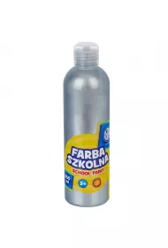 Farba szkolna w butelce srebrna