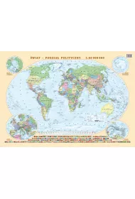 Podkładka na biurko. Mapa polityczno-fizyczna. Świat