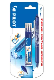 Pióro kulkowe Frixion Clicker niebieskie + wkłady