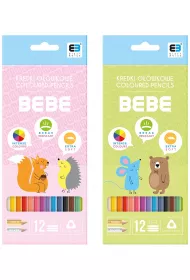 Kredki ołówkowe trójkątne B&B Kids Pastel