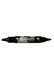 Marker permanentny premium 2 końcówki KM502-V2 czarny