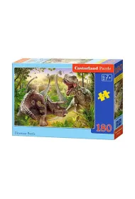 Puzzle 180 el. Walka dinozaurów