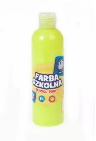 Farba szkolna naturalna tempera fluorescencyjna cytrynowa