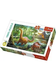 Puzzle 60 el. Wędrówka dinozaurów