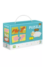 Puzzle Duo Połówki Zwierzęta