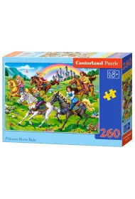 Puzzle 260 el. Przejażdżka konna księżniczek