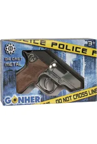 Metalowy pistolet policyjny 8 naboi